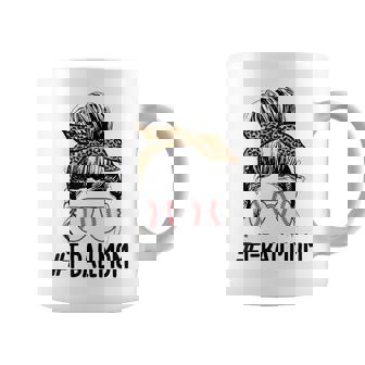 T-Ball Mom Life Messy Bun T-Ball Mama Messy Bun Coffee Mug - Thegiftio