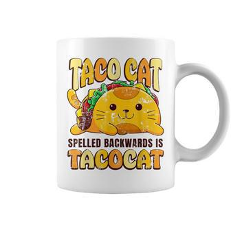 Taco Cat Funny Tacocat Cinco Demayo Mexican Food Coffee Mug | Mazezy
