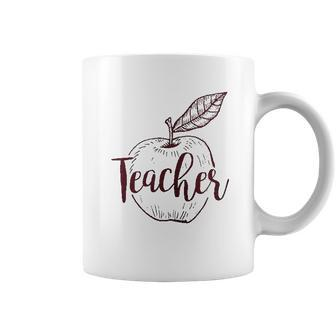 Teacher Apple Art Cute Coffee Mug - Thegiftio UK