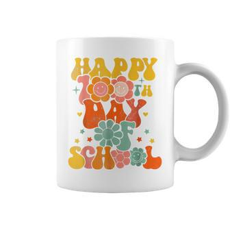 Teacher Kids Retro Groovy 100 Days Happy 100Th Day Of School V2 Coffee Mug - Thegiftio UK