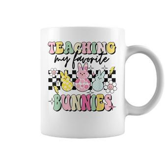 Teaching My Favorite Bunnies Cute Teacher Funny Easter Day Coffee Mug | Mazezy