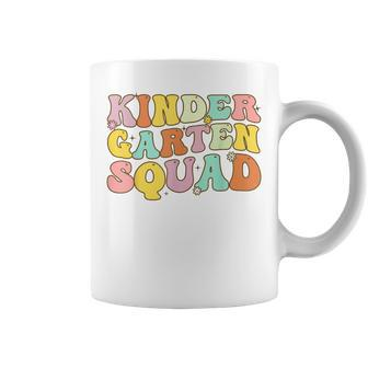 Team Kindergarten Squad Teacher Student Kids Back To School Coffee Mug | Mazezy