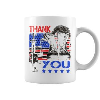 Thank You Army Soldiers Military Us Navy July Veterans Gift Coffee Mug | Mazezy