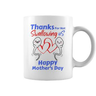 Thanks For Not Swallowing Us Happy Mothers Day Fathers Day Coffee Mug - Thegiftio UK