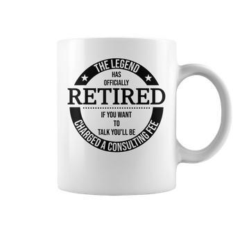 The Legend Has Officially Retired Congratulations Retirement Gift For Mens Coffee Mug - Seseable