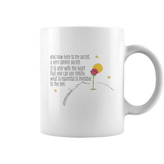 The Little Prince Quote Heart Sees Rightly Coffee Mug - Thegiftio UK