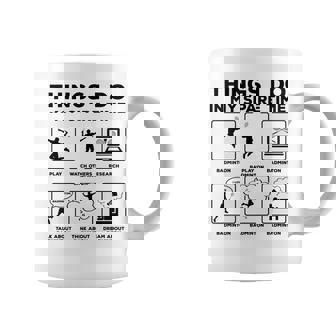 Things I Do In My Spare Time Badminton Player Badminton Coffee Mug - Seseable