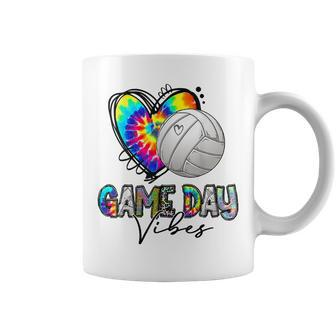 Tie Dye Volleyball Game Day Vibes Volleyball Mom Game Day  Coffee Mug