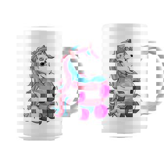 Transgender Pride Unicorn Lgbt Trans Flag Coffee Mug | Mazezy