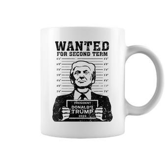 Trump Hot Wanted For Second Term 2024 Coffee Mug | Mazezy