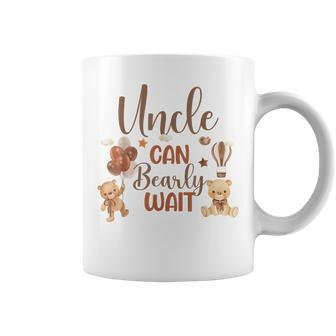 Uncle Can Bearly Wait Bear Gender Neutral Boy Baby Shower Coffee Mug | Mazezy