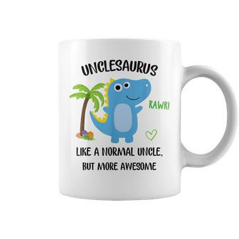 Unclesaurus Normal Uncle But More Awesome Gift For Uncle Gift For Mens Coffee Mug | Mazezy