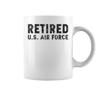 Us Air Force Retired Grandpa Veteran Military Vintage Gift Coffee Mug | Mazezy