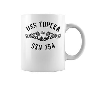 Uss Topeka Ssn 754 Attack Submarine Badge Vintage Coffee Mug - Seseable