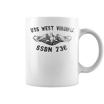 Uss West Virginia Ssbn 736 Submarine Badge Vintage Coffee Mug - Seseable