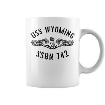 Uss Wyoming Ssbn 742 Submarine Badge Vintage Coffee Mug - Seseable