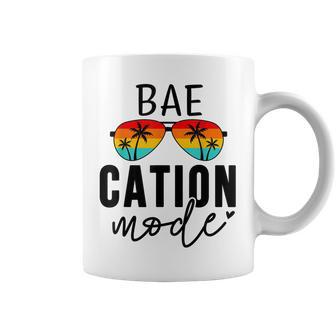 Vacation Summer Cute Couples Matching Baecation Mode Coffee Mug | Mazezy