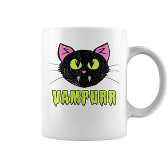 Vampurr Vampire Cat Funny Halloween Costume Kids Girl Women Coffee Mug - Thegiftio UK