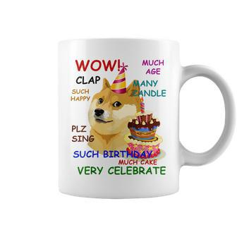 Very Birthday Doge Wow Funny Doge Birthday Coffee Mug - Seseable