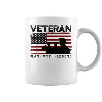 Veteran Man Myth Legend American Army Soldier Military Gift Gift For Mens Coffee Mug | Mazezy