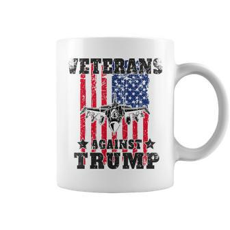 Veterans Against Trump Anti Trump Jet Flag Military Gifts Coffee Mug | Mazezy