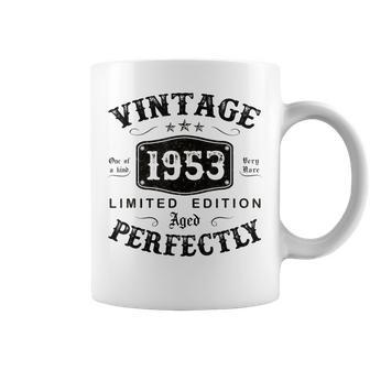 Vintage 1953 70 Years Old 70Th Birthday Gifts For Men Coffee Mug | Mazezy