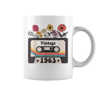 Vintage 1963 For Women Turning 60 60Th Birthday Wildflower Coffee Mug | Mazezy
