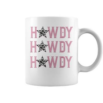 Vintage Cowgirl White Howdy Rodeo Country Western Southern Coffee Mug - Seseable