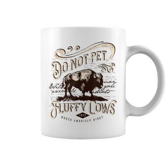 Vintage Do Not Pet The Fluffy Cows American Bison Coffee Mug | Mazezy