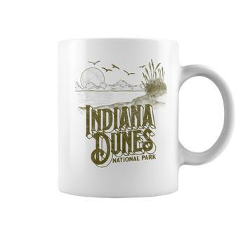 Vintage Indiana Dunes National Park Retro 80S Minimalist Coffee Mug - Thegiftio UK