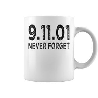 Vintage Never Forget Patriotic 911 American Retro Gift Coffee Mug - Thegiftio UK