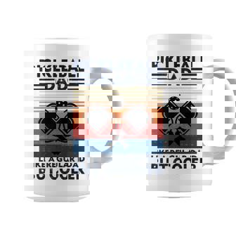 Vintage Pickleball Dad Like A Regular Dad But Cooler V2 Coffee Mug | Mazezy