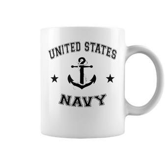 Vintage Veteran Of The United States Navy Seabee Us Military Coffee Mug | Mazezy
