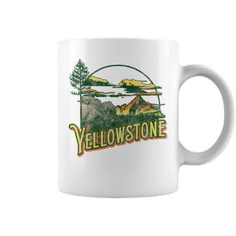 Vintage Yellowstone National Park Retro V2 Coffee Mug - Thegiftio UK