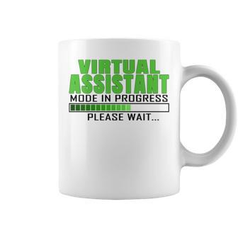 Virtual Assistant Mode In Progress Funny Design Coffee Mug | Mazezy