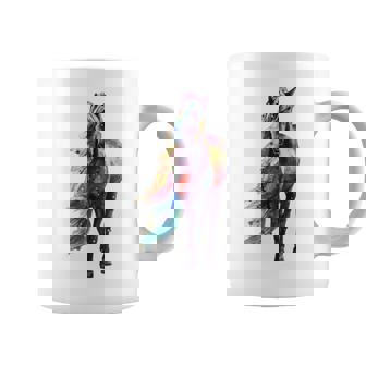 Watercolor Horse Lovers Womens Horse Riding Equine Gift Coffee Mug | Mazezy