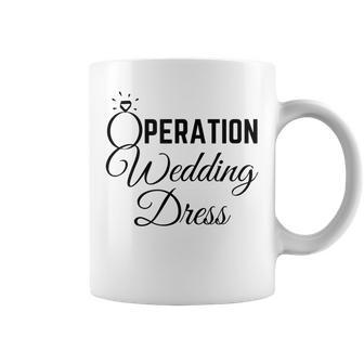 Wedding Dress Shopping Operation Wedding Dress Coffee Mug | Mazezy