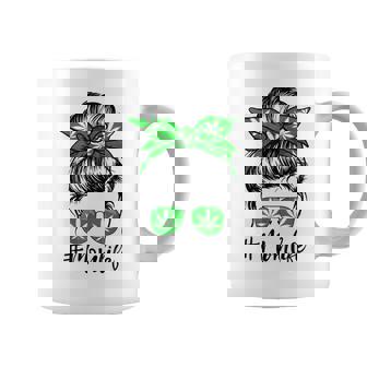 Weed Marijuana Cannabis Mom Life Messy Bun Pot-Head Stoner Coffee Mug - Thegiftio