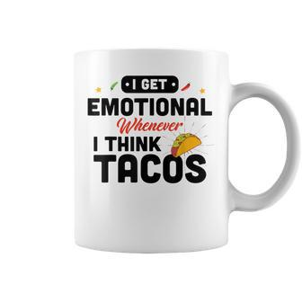 Whenever I Think Taco Cinco De Mayo Mexican Men Women Funny Coffee Mug | Mazezy