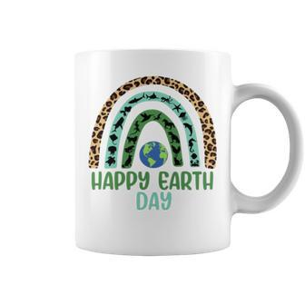 Wild And Sea Animals Happy Earth Day Rainbow Coffee Mug | Mazezy