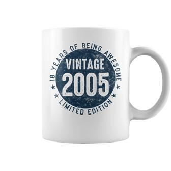 Womens 18 Year Old Gifts Vintage 2005 Limited Edition 18Th Birthday Coffee Mug | Mazezy