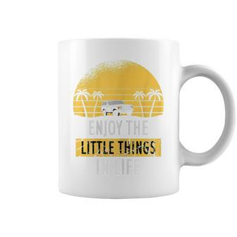Womens Enjoy The Little Things In Life Funny Sayings Coffee Mug - Seseable