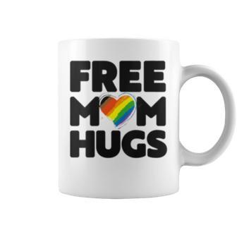 Womens Free Mom Hugs Free Mom Hugs Inclusive Pride Lgbtqia Coffee Mug - Seseable