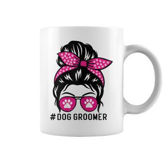 Womens Funny Dog Groomer Grooming Pet Stylist Lady Coffee Mug | Mazezy