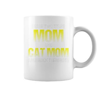 Womens I Have Two Titles Mom And Cat Mom - Mothers Day Coffee Mug - Seseable
