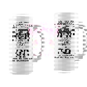 Womens I Have Two Titles Mom & Cna And I Rock Them Both Mothers Day Coffee Mug - Thegiftio