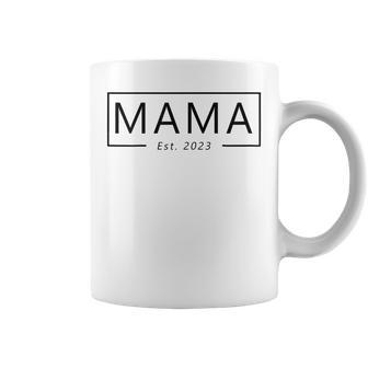 Womens Mama Est 2023 Promoted To Mommy Mothers Day 2023 Coffee Mug | Mazezy