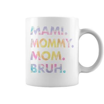 Womens Mami Mommy Mom Bruh Humourous Mas Day Tiedye Mothers Day Coffee Mug - Thegiftio UK