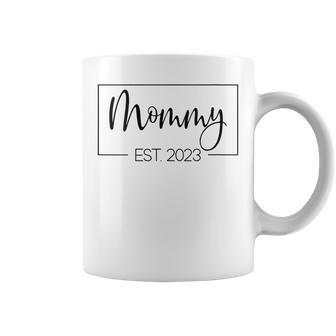 Womens Mommy Est 2023 Promoted To Mommy New Mom Mothers Day Coffee Mug - Thegiftio UK