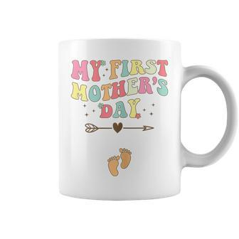 Womens My First Mothers Day Pregnancy Announcement Pregnant Mom Coffee Mug | Mazezy UK